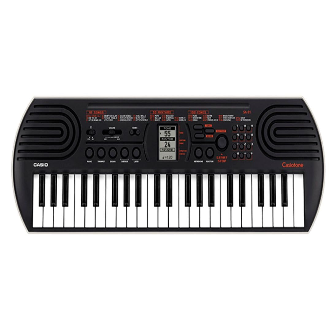 Casiotone Mini Keyboard SA-81 with Piano tones, Black